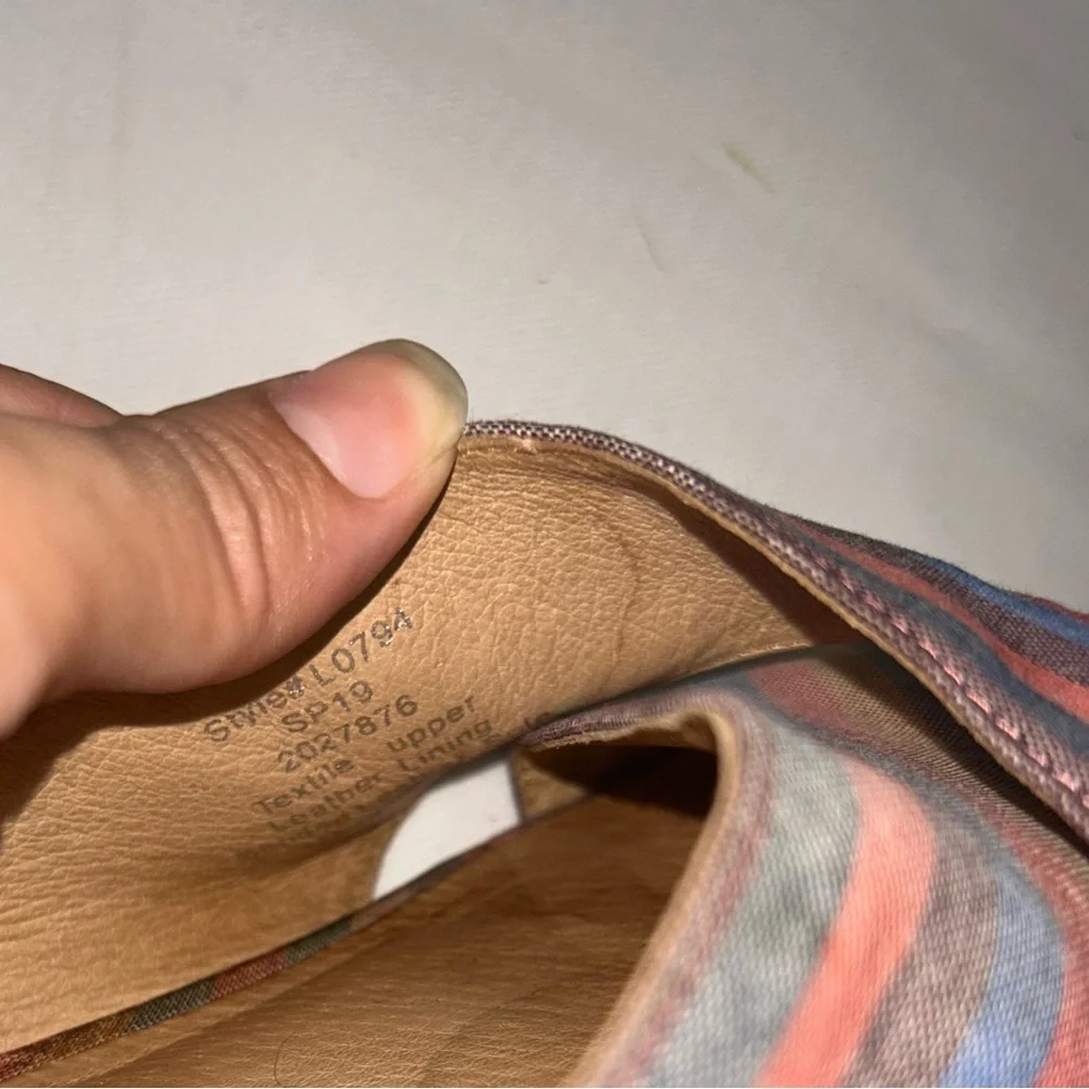 Madewell the Ruthie crisscross striped mules - Picture 7 of 11
